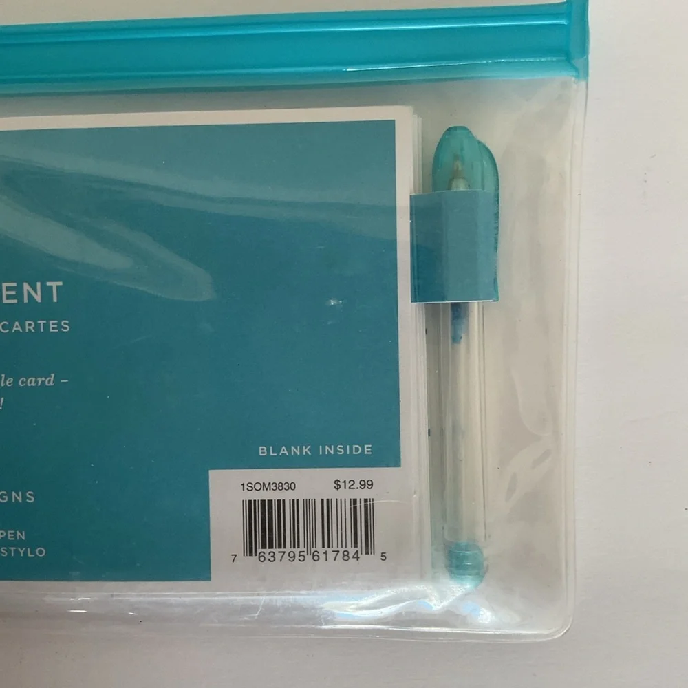 Hallmark Assorted Mini Blank Note Cards with Pen. NWT